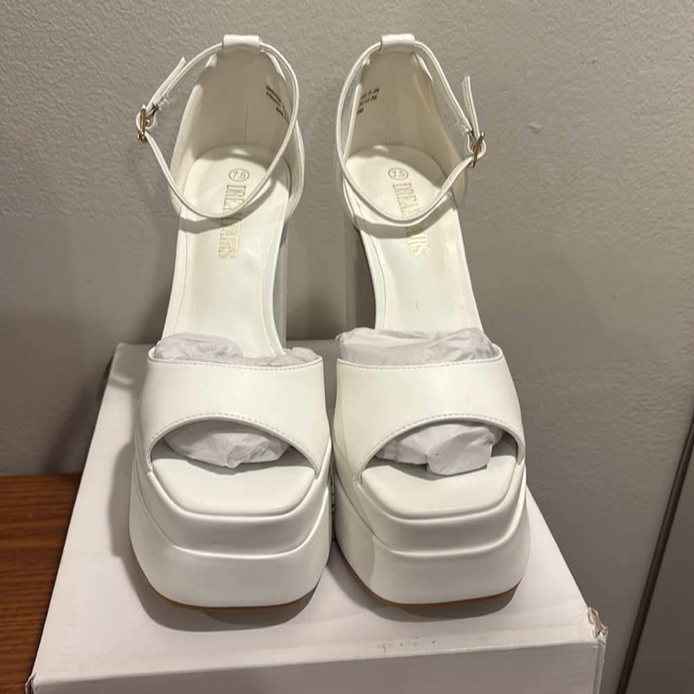 White Platform Heels